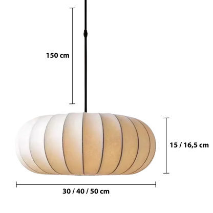 Elegante zijden hanglampen