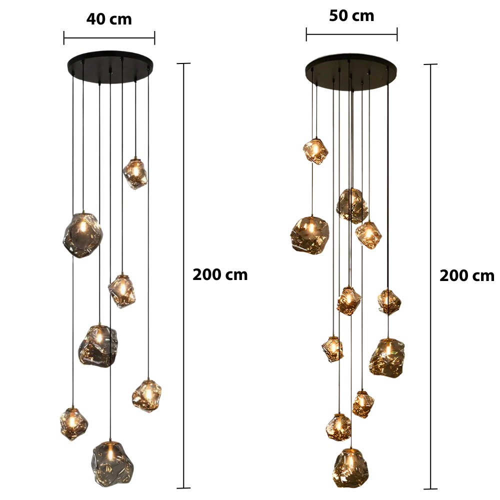 Moderne LED-trap kroonluchter