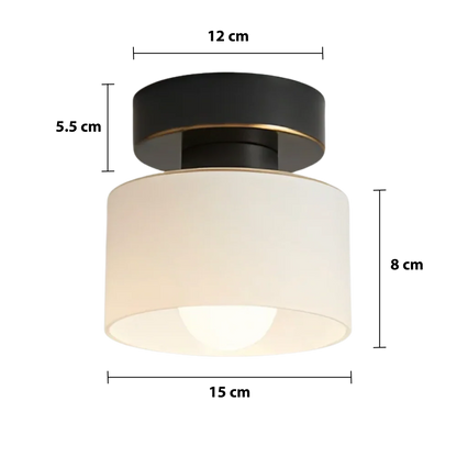 Moderne plafondspot Bauhaus ontwerp