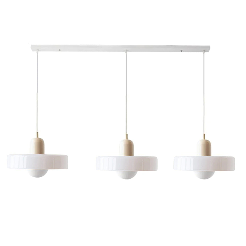 Driedubbele glazen hanglamp