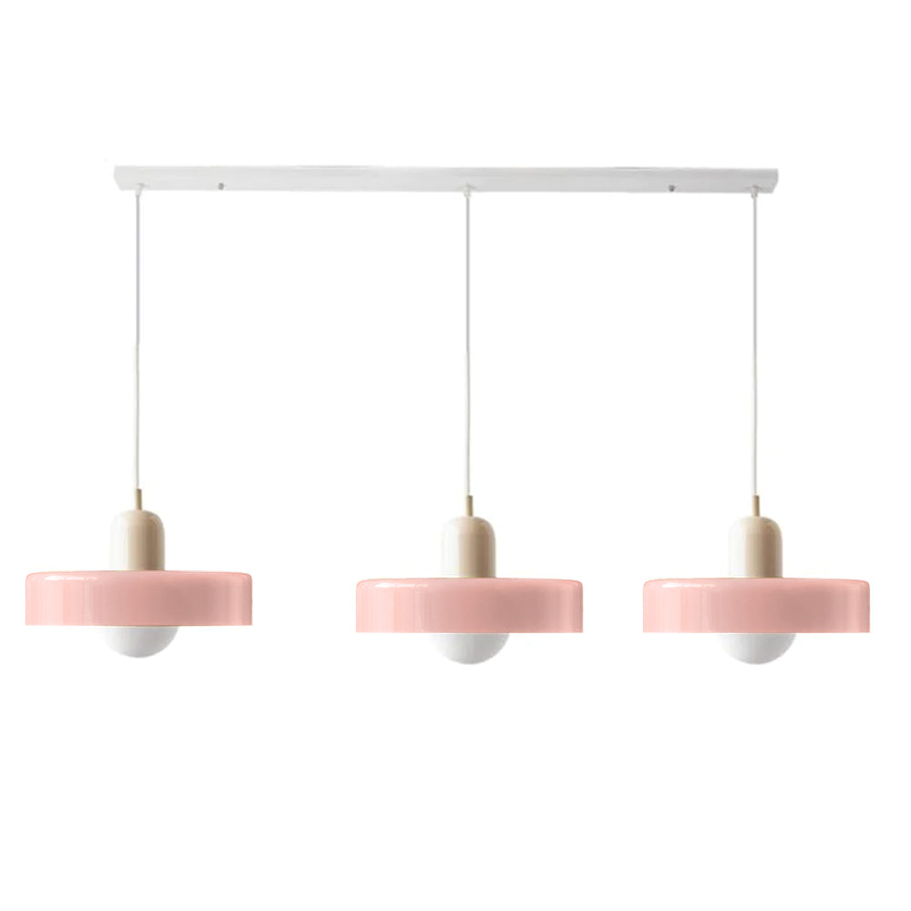 Driedubbele glazen hanglamp