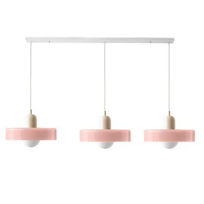 Driedubbele glazen hanglamp