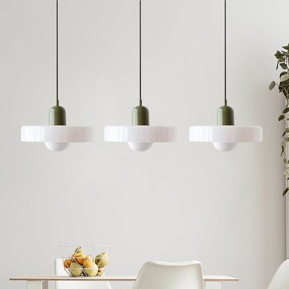 Driedubbele glazen hanglamp