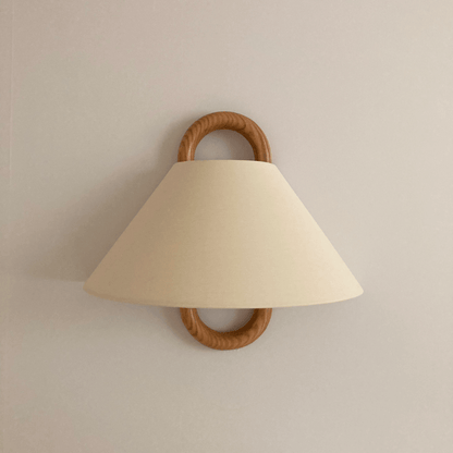 Moderne geplooide wandlamp