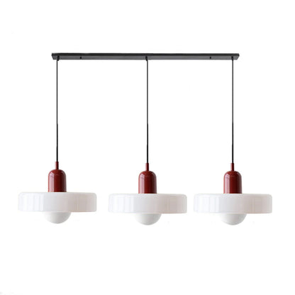 Driedubbele glazen hanglamp