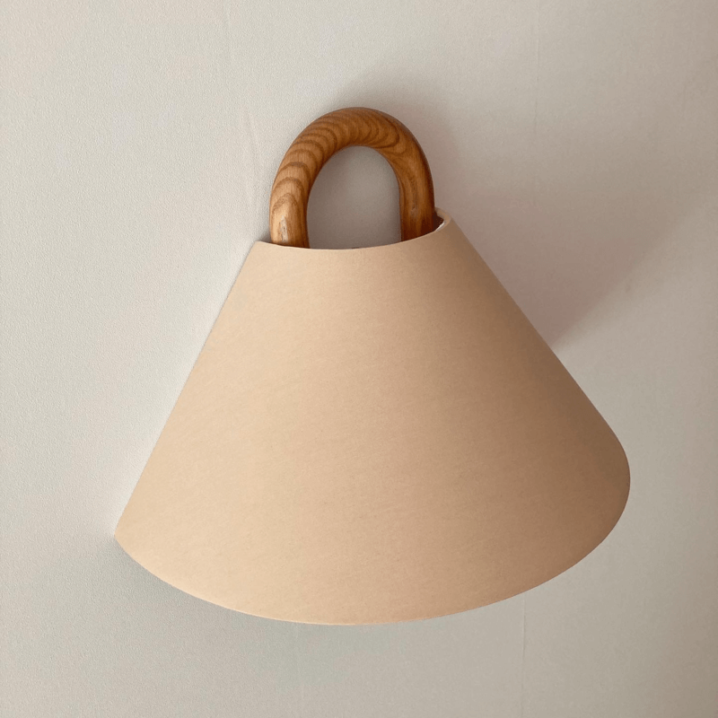 Moderne geplooide wandlamp