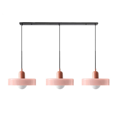 Driedubbele glazen hanglamp