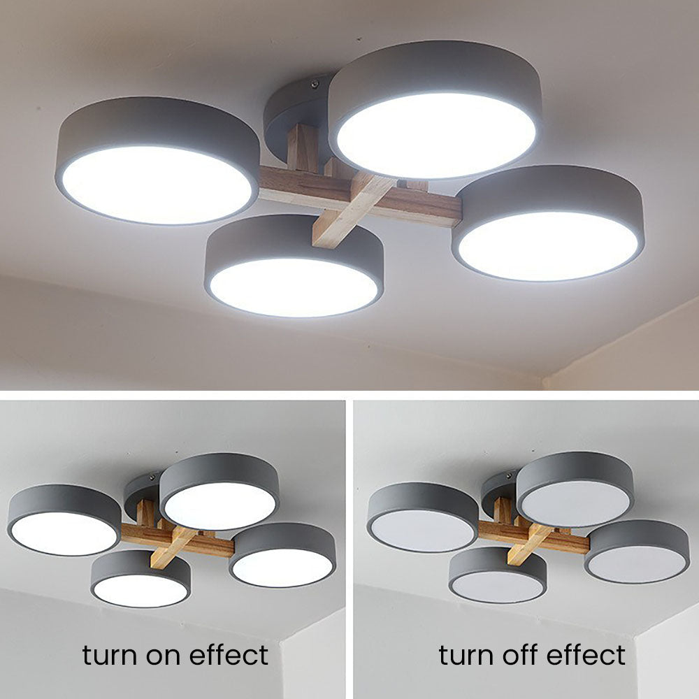 Moderne vlakke slaapkamerlamp