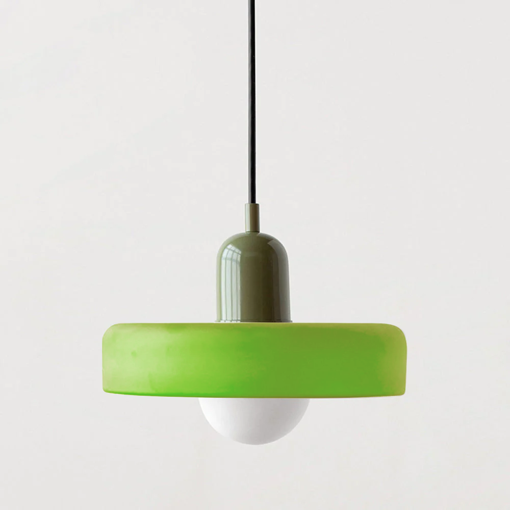 Kleurrijke Bauhaus glazen hanglamp