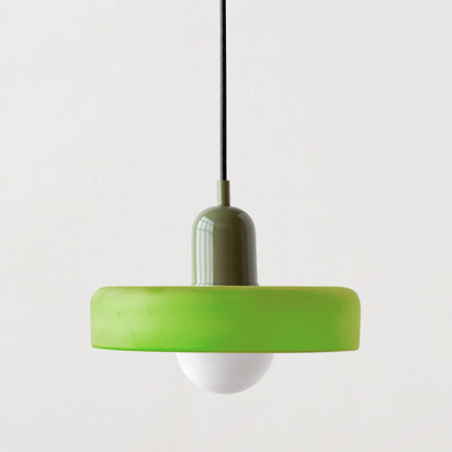 Kleurrijke Bauhaus glazen hanglamp