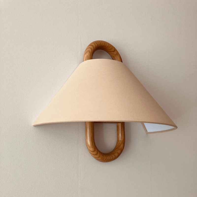 Moderne geplooide wandlamp