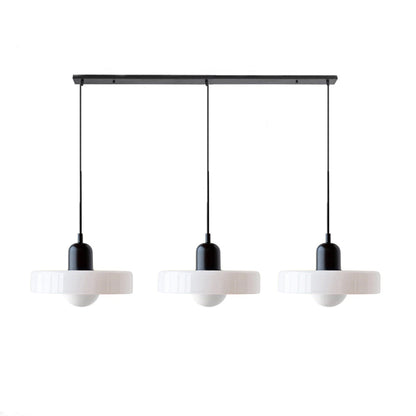 Driedubbele glazen hanglamp