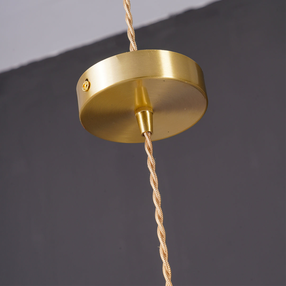 Bloemen glazen hanglamp