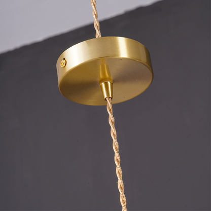 Bloemen glazen hanglamp