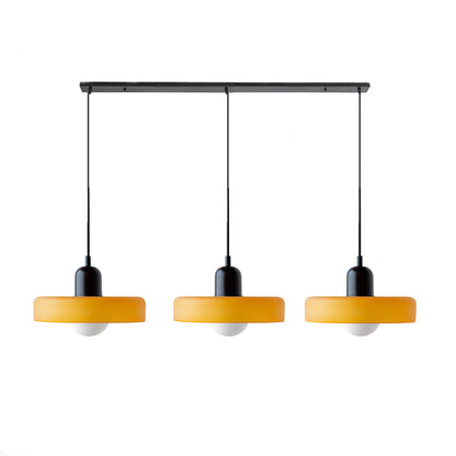 Driedubbele glazen hanglamp