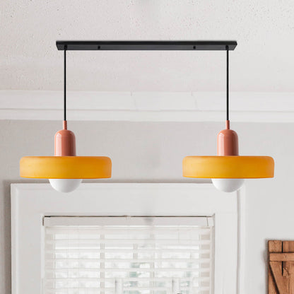 Bauhaus glas-in-lood hanglamp