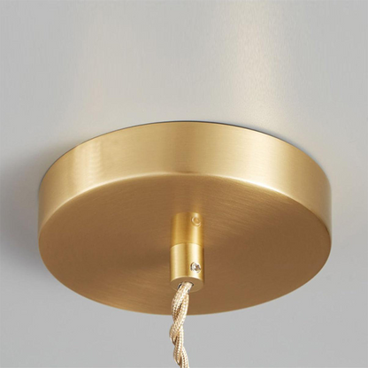 Geribbelde glazen retro hanglamp
