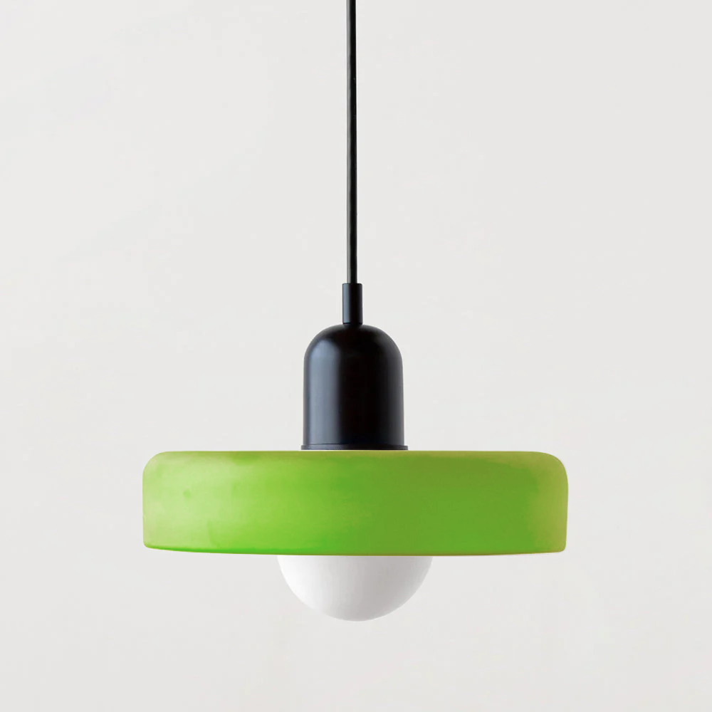 Kleurrijke Bauhaus glazen hanglamp
