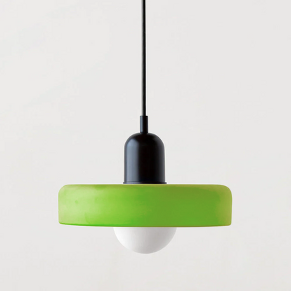 Kleurrijke Bauhaus glazen hanglamp
