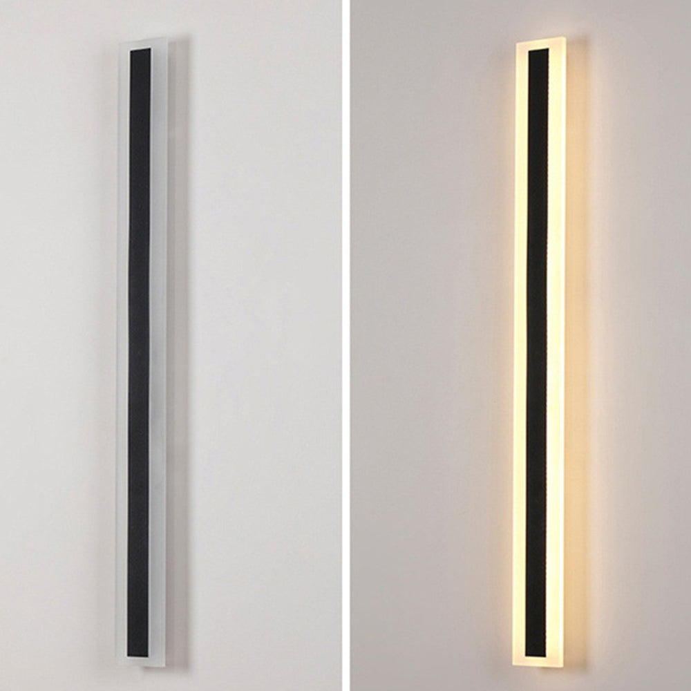 Zwarte moderne LED buitenmuurlamp IP65