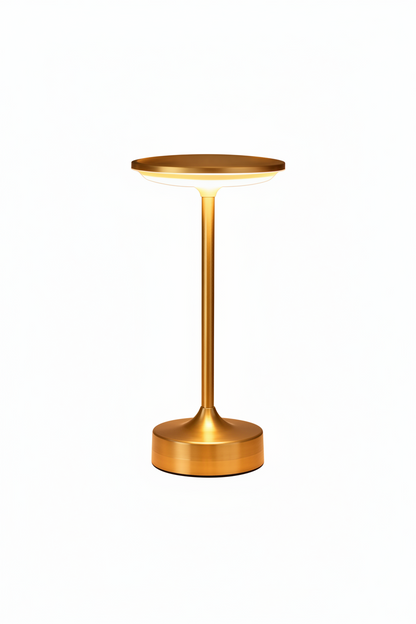 Amberlin art-deco koperen tafellamp