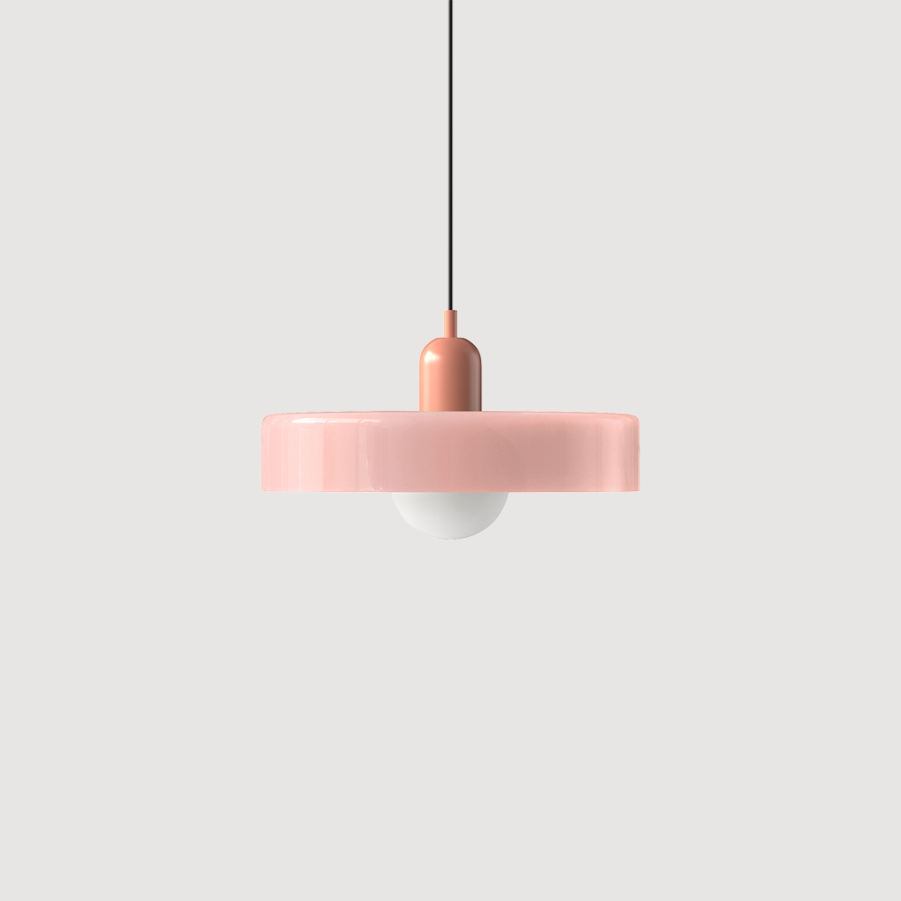 Kleurrijke Bauhaus glazen hanglamp