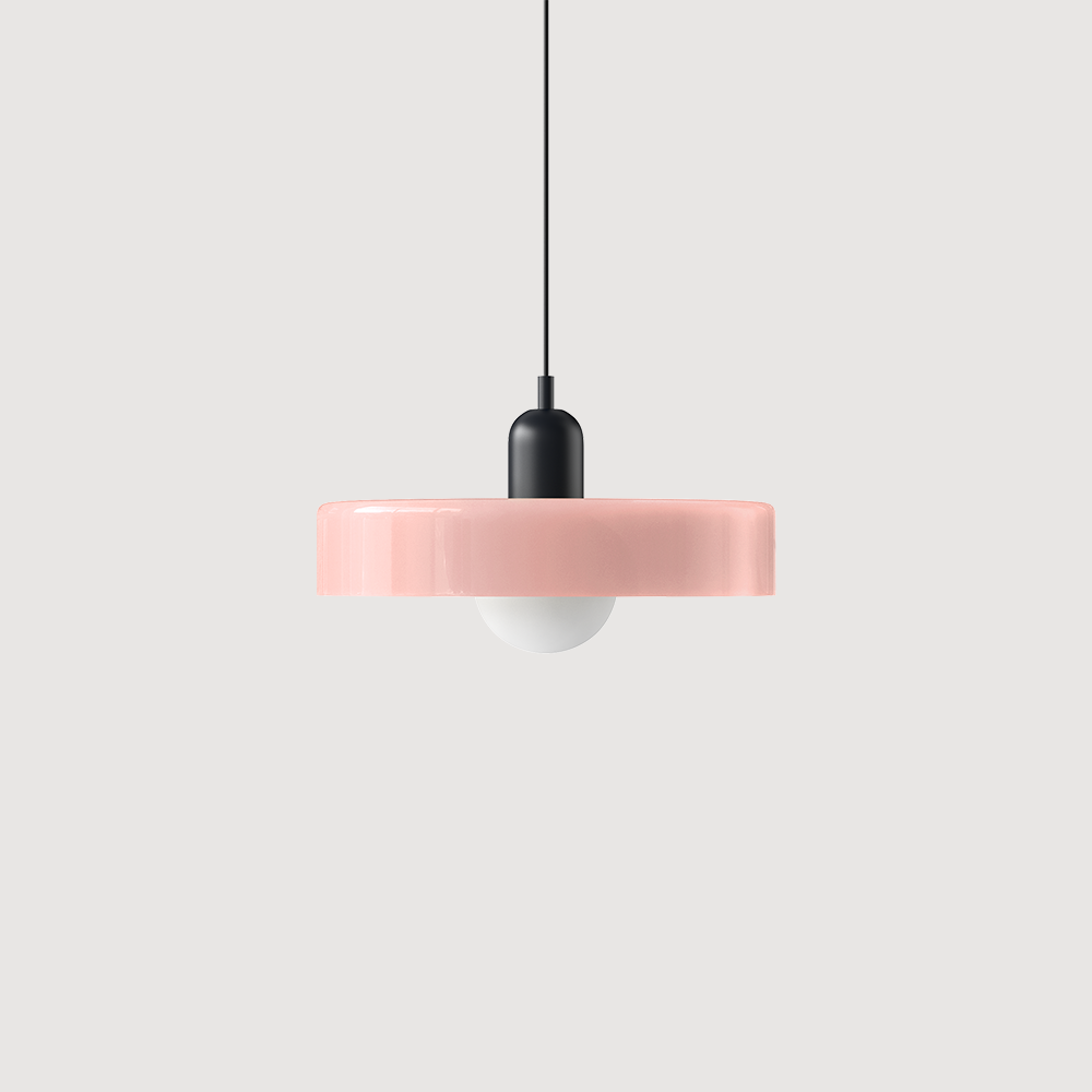 Kleurrijke Bauhaus glazen hanglamp