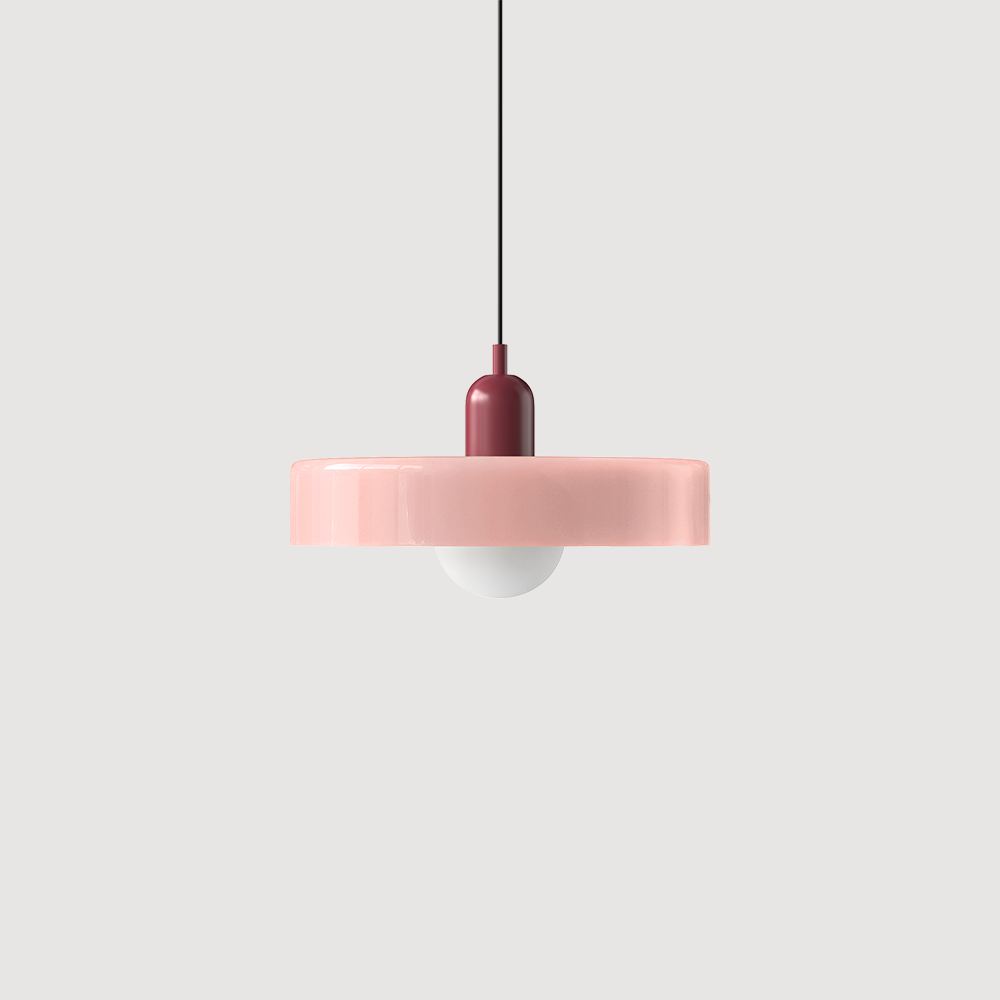 Kleurrijke Bauhaus glazen hanglamp