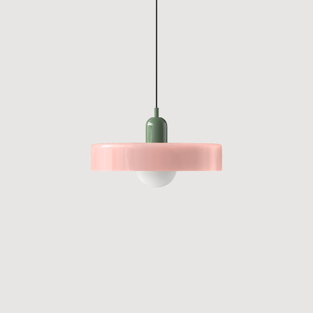 Kleurrijke Bauhaus glazen hanglamp