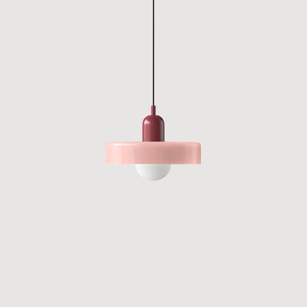 Kleurrijke Bauhaus glazen hanglamp