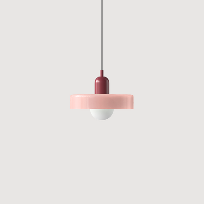 Kleurrijke Bauhaus glazen hanglamp