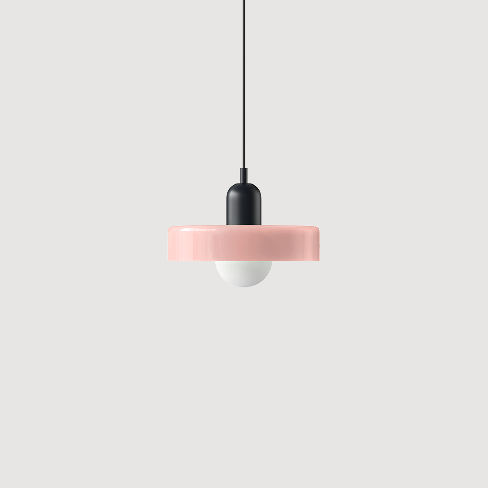 Kleurrijke Bauhaus glazen hanglamp