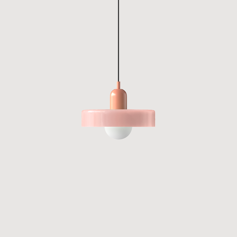 Kleurrijke Bauhaus glazen hanglamp
