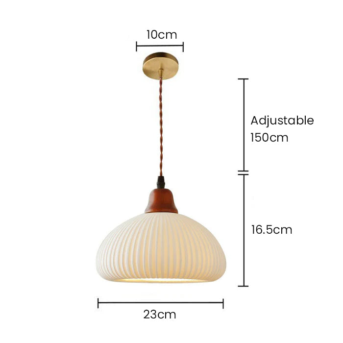 Met de hand gemaakte witte keramische lamp