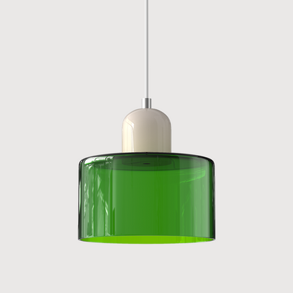 Slanke glazen hanglamp