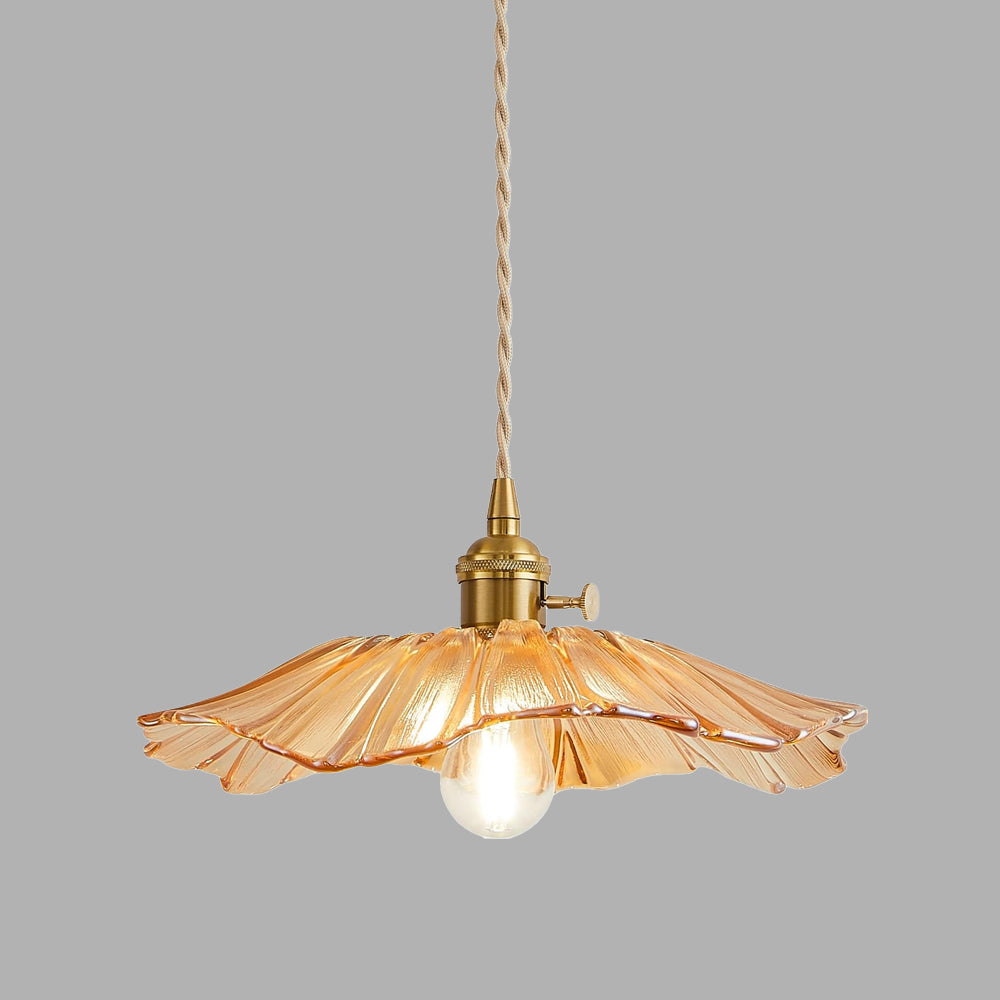 Retro Bloemen Glazen Hanglamp