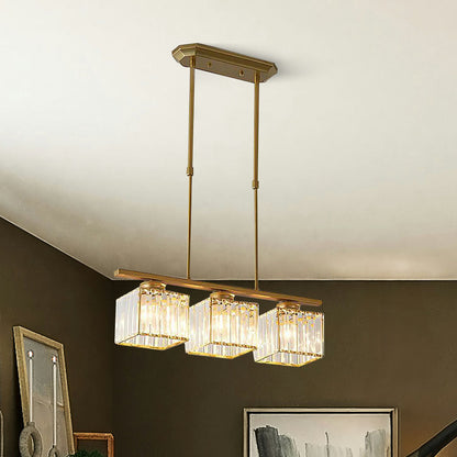 Oude glazen hanglamp