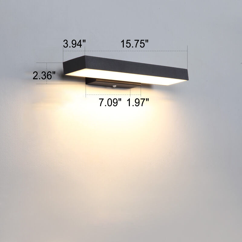 Slanke waterdichte wandlamp