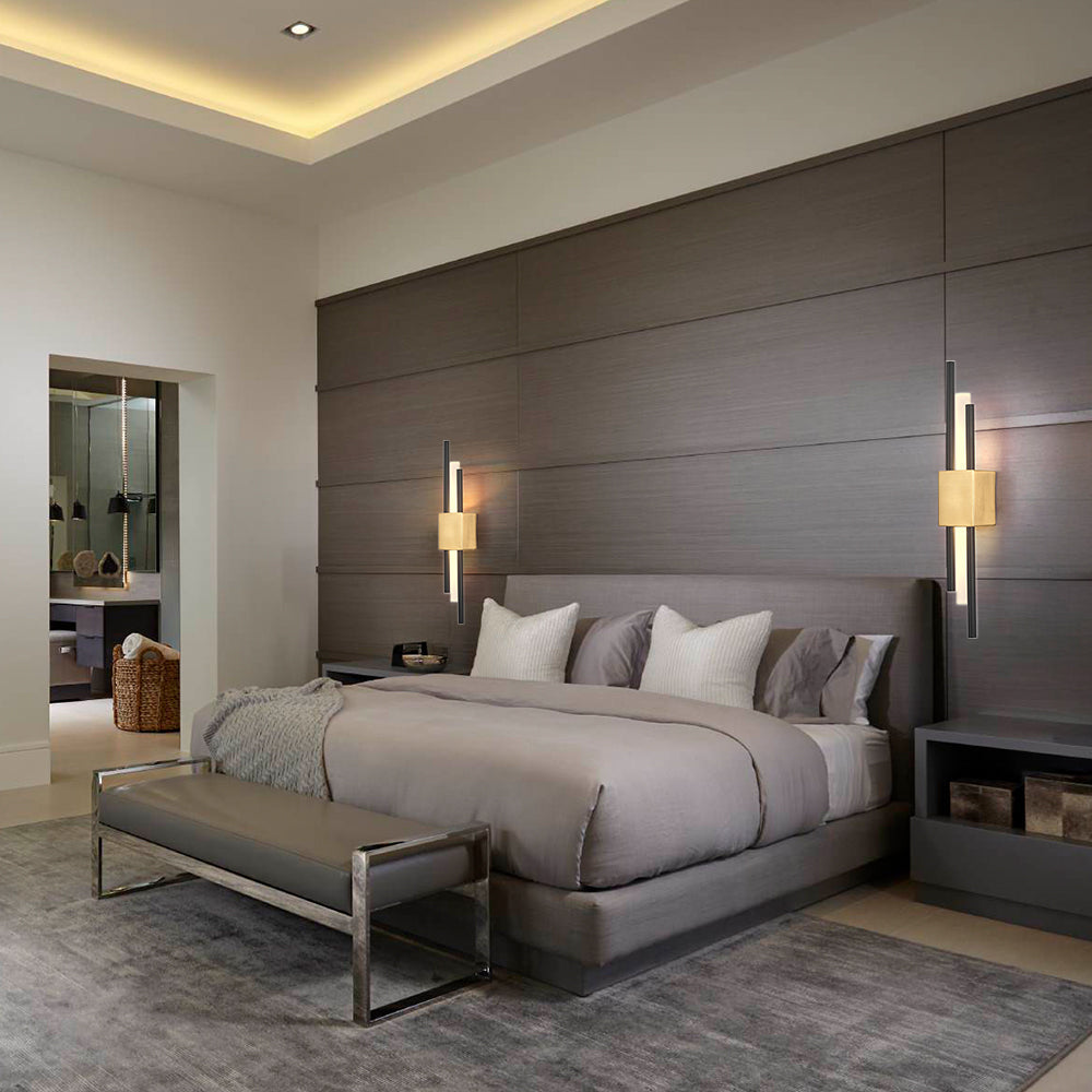 Moderne verticale LED-wandlamp