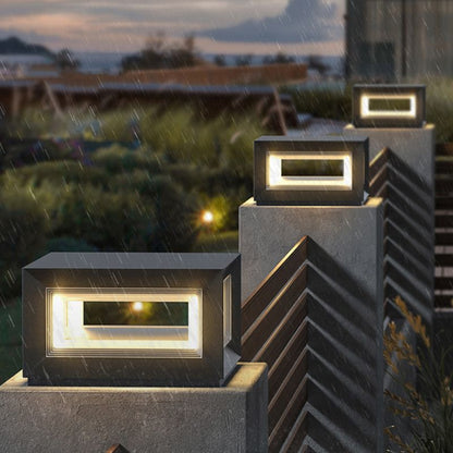 Moderne LED kubus buitenpaalverlichting