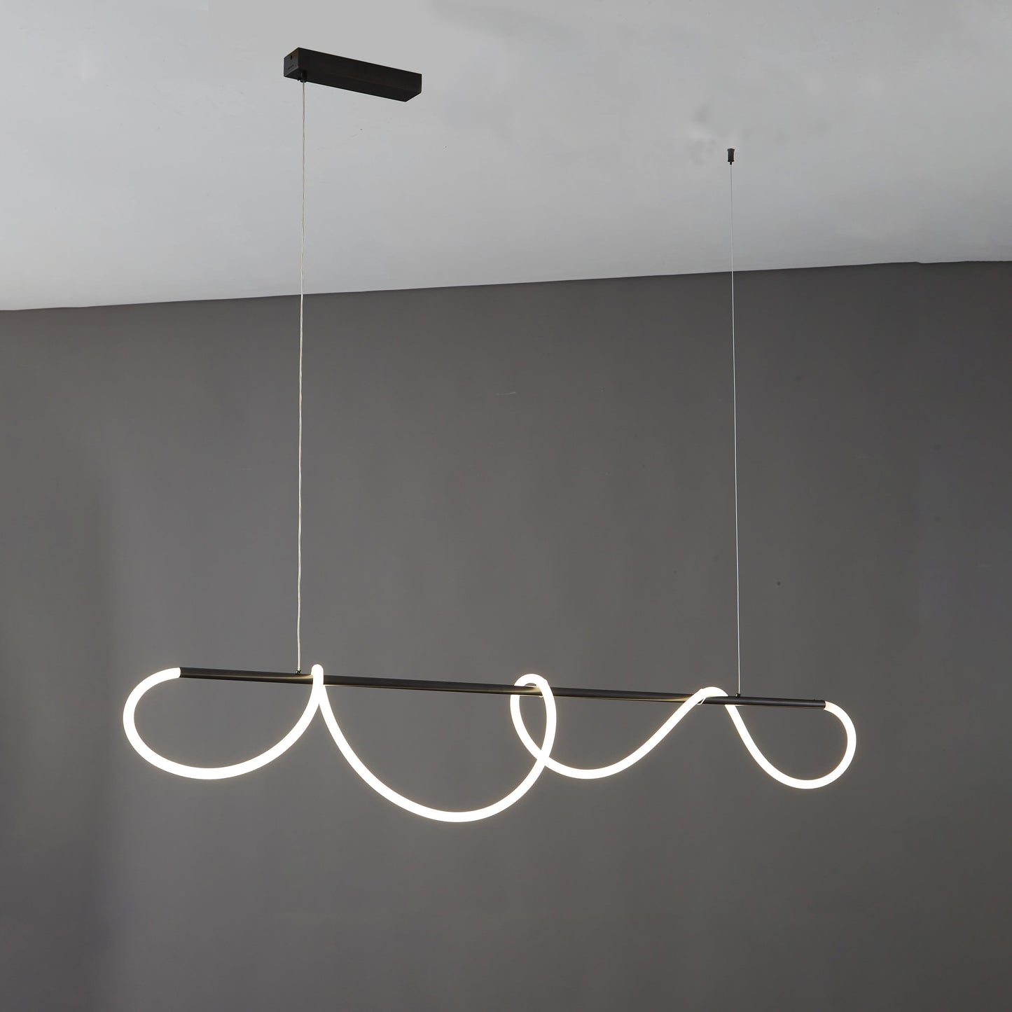 Moderne LED-hanglamp met touwpatroon