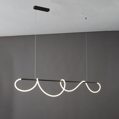 Moderne LED-hanglamp met touwpatroon