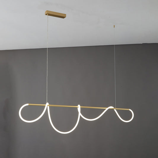 Moderne LED-hanglamp met touwpatroon