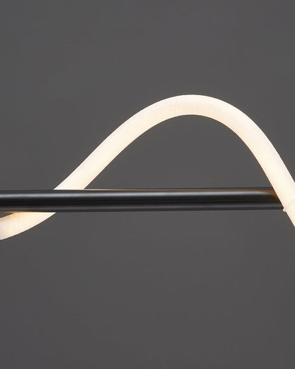 Moderne LED-hanglamp met touwpatroon