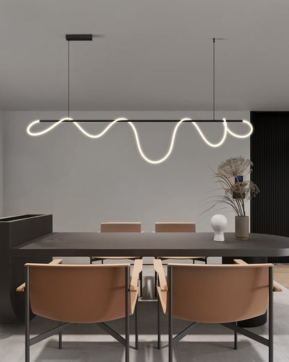 Moderne LED-hanglamp met touwpatroon