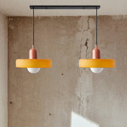 Bauhaus glas-in-lood hanglamp