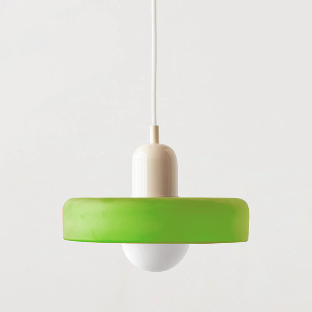 Kleurrijke Bauhaus glazen hanglamp