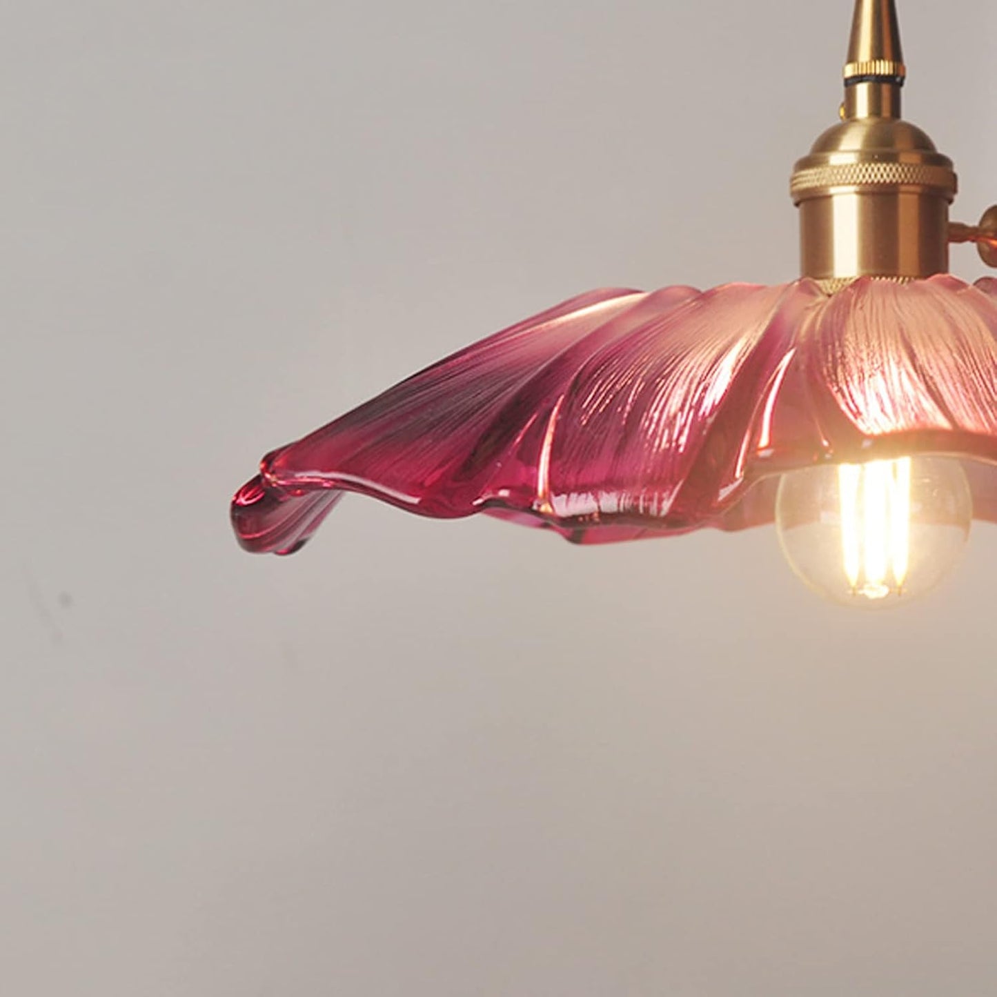 Retro Bloemen Glazen Hanglamp