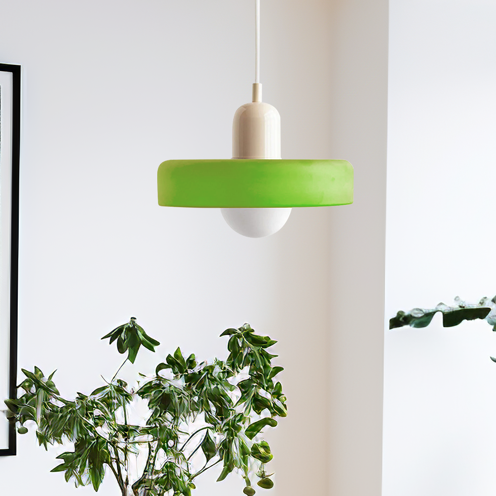 Kleurrijke Bauhaus glazen hanglamp