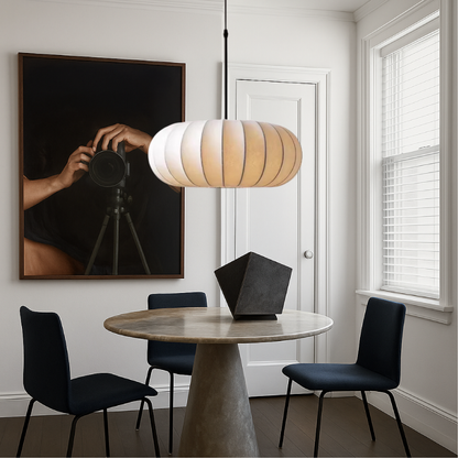 Elegante zijden hanglampen